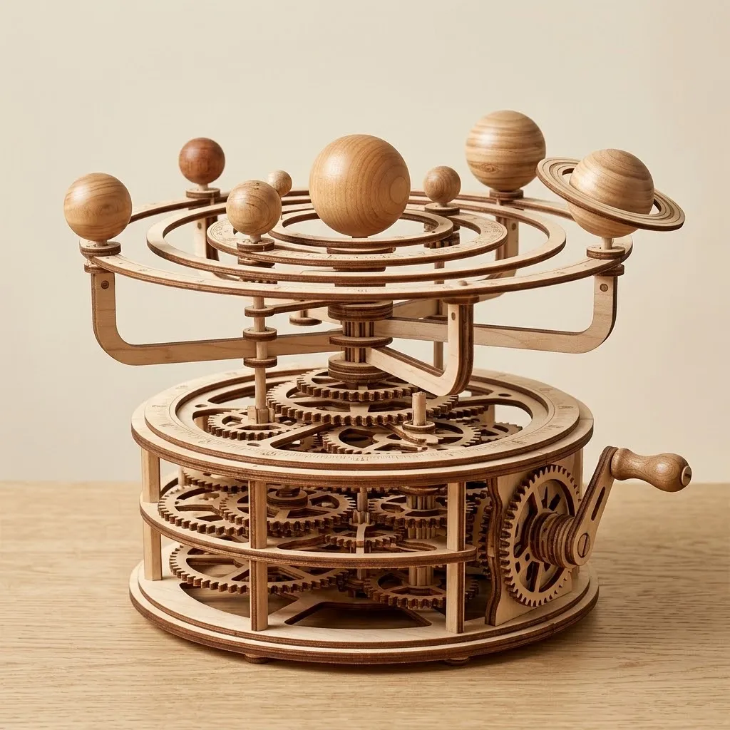 Wooden Mechanical Puzzles Mechanical Orrery